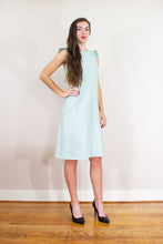 Elisabetta Bellu Dede A line dress linen rouches pastel sage front