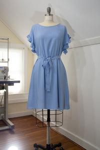 Alva dress - dusty blue