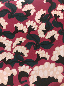 Elisabetta Bellu Anita floral printed china silk dress detail